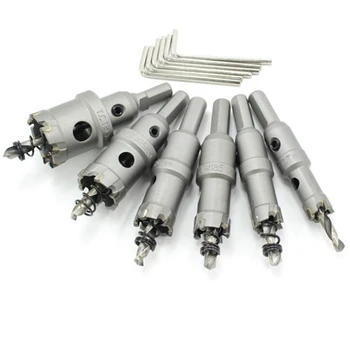 

6Pcs Hss Drill Bit Heavy Duty Hole Saw Set for Plastic Aluminum Iron Sheet Pipe 14Mm/16Mm/18.5Mm/20Mm/25Mm/30Mm