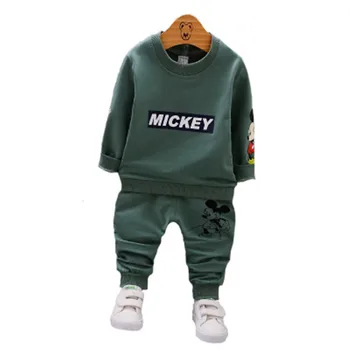 

Baby Boy Set Mickey Letter Long Sleeve Pants boy 2 Pcs Mickey clothes Child Set for Baby Boy Sportswear Set for Spring Autumn