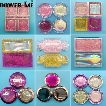 

Lash Boxes Packaging Wholesale Makeup Mink Eyelashes Package 5D 25mm Eyelash Extension Lashes Cases Reusable Fake Eyelashes Box