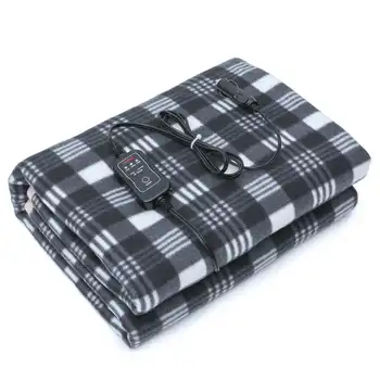 

Car Heating Blanket Lattice Energy Saving Warm Autumn Winter Car Electric Blanket Safety Automotive Car Heating 60X43.5 inch 12V