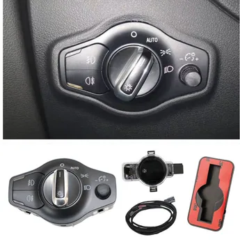 

Chrome Auto Car Headlights Multifunction Switch & Rain Sensor Kit For Q5 A5 S5 A4 S4 Avant B8 8K0 941 531 AS 8U0 955 559 C