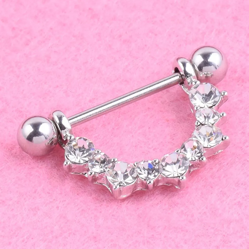 Women Nipple Ring 316L Surgical Steel Bar U Shape Barbell Body Piercing