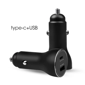 

QC3.0 2.4A Type C PD USB Car Charger Quick Charge Fast Charger For Mobile Phone Cigarette Lighter Power Adapter Socket QK518C