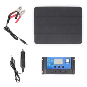 

1 Set Solar Panel Charger Power Bank Solar Panel Solar Charger with Regulator with Controller for Tablet Fishing Hiking Camping