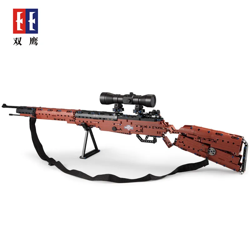 653 шт мальчик игрушка блоки C61010W собрать 98k Mauser винтовка Serise родитель ребенок
