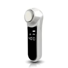 Электрический прибор для горячей и холодной красоты, ЖК-экран с лимфатической функцией ухода за кожей, массажер для красоты