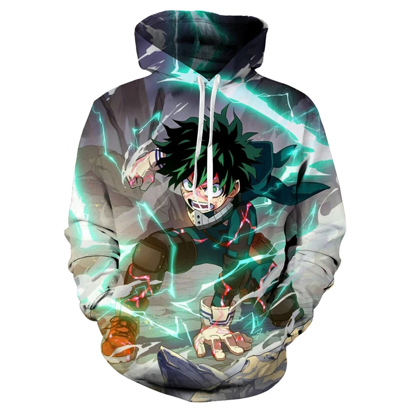 Толстовка с капюшоном «My Hero Academy», толстовки Midoriya Izuku Bakugou Katsuki All Might, пуловеры с 3D капюшоном, Csopaly, куртка - Цвет: G
