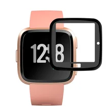 3 шт. Защитная крышка для экрана 3D полное покрытие Чувствительная прозрачная Водонепроницаемая передняя защита против царапин HD для Fitbit Versa