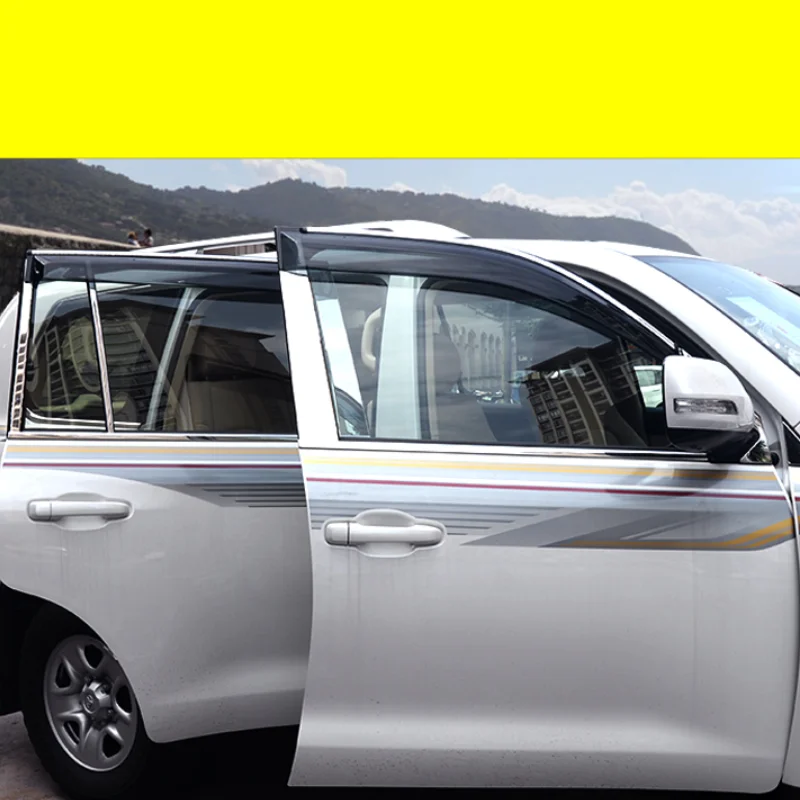 Акриловые окна автомобиля дождь щит для toyota land cruiser 2013 2012 LC200 2011 2010