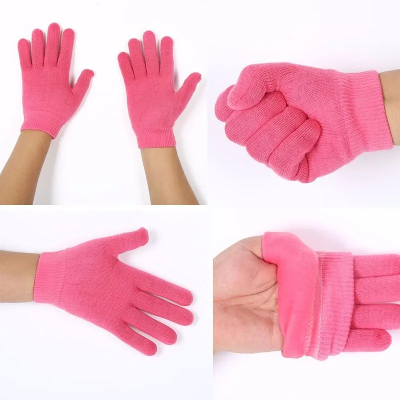4 цвета, гелевые силиконовые перчатки для спа, смягчающие отбеливающие, отшелушивающие, увлажняющие, для лечения, маска для рук, уход, ремонт, для женщин, леди, красота