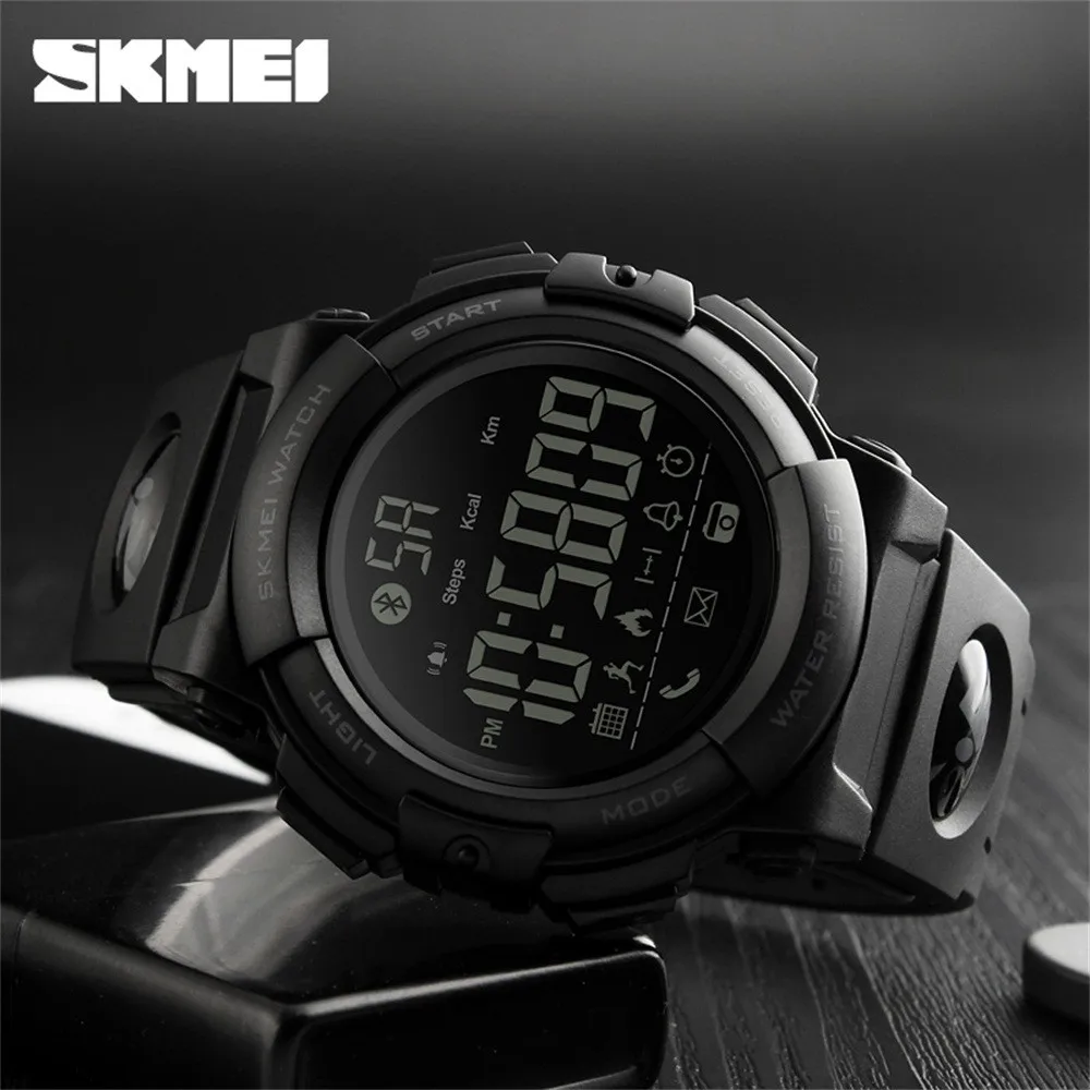 SKMEI 1303 водонепроницаемые спортивные Смарт-часы с Bluetooth 4,0 модные шагомер фитнес мужские часы Relogio Masculino женские умные часы