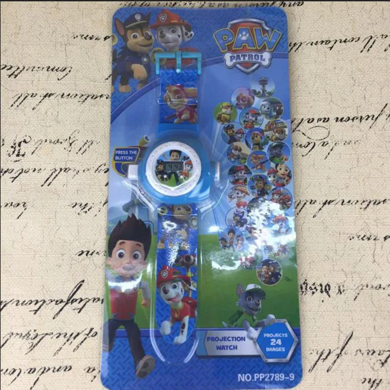 Paw Patrol 3D Projection Cartoon Kids Watches Anime Figure Educational Small Boys Girls Watch Toys for Children Gifts 2d33