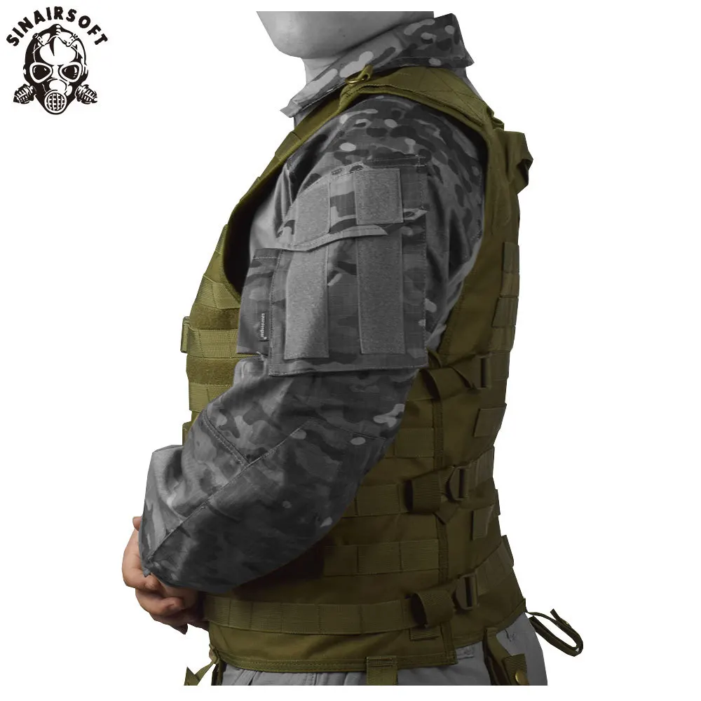 SINAIRSOFT Molle Airsoft тактический жилет Камуфляжный жилет армейский военный CS открытый рыболовный охотничий снаряжение Swat Militaria