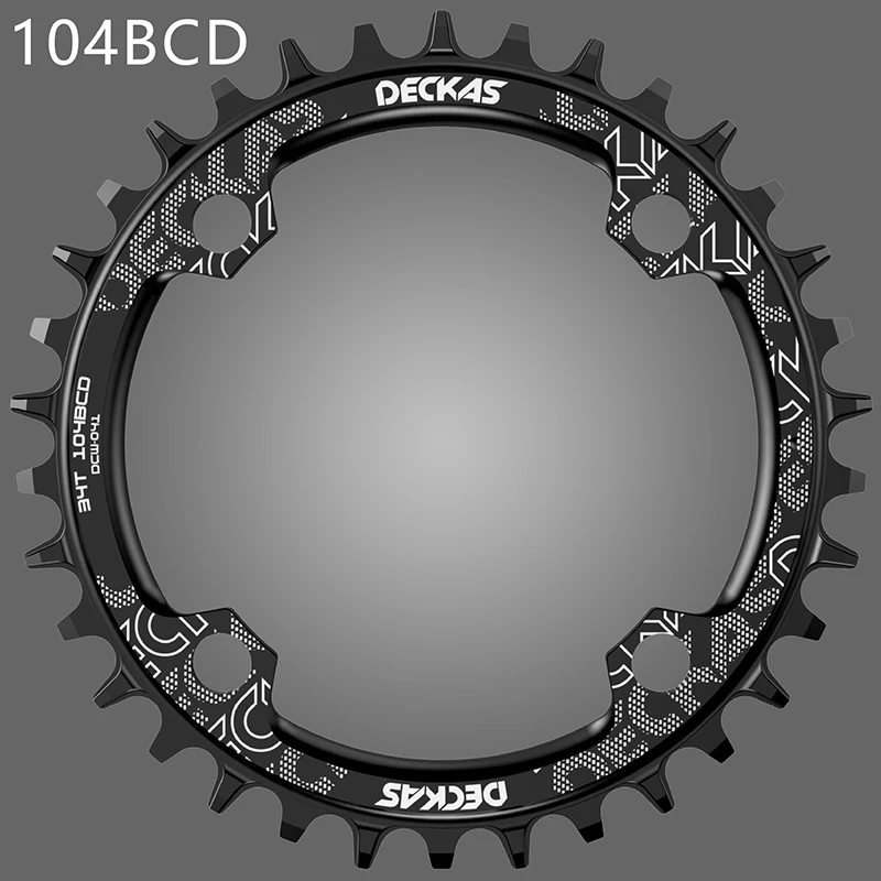 Deckas 104 BCD Narrow Wide Round MTB Chainring 32 T 34T 36T 38 