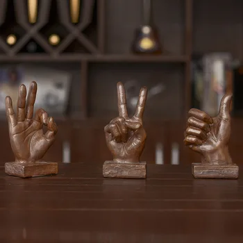 

resin Furnishing articles creative finger room decoration accessories desktop feng shui Restoring ancient way home accessories