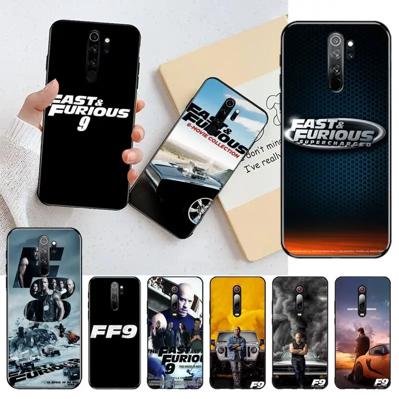 Мягкий силиконовый черный чехол для телефона CUTEWANAN Fast &amp Furious 9 Redmi Note 8 8A 8T 7 6 6A 5 5A 4 4X