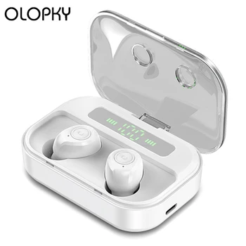 

TWS Bluetooth Earphones IPX7 Waterproof Wireless Headphones True Bluetooth 5.0 Headset With Power Bank for xiaomi iphone phone