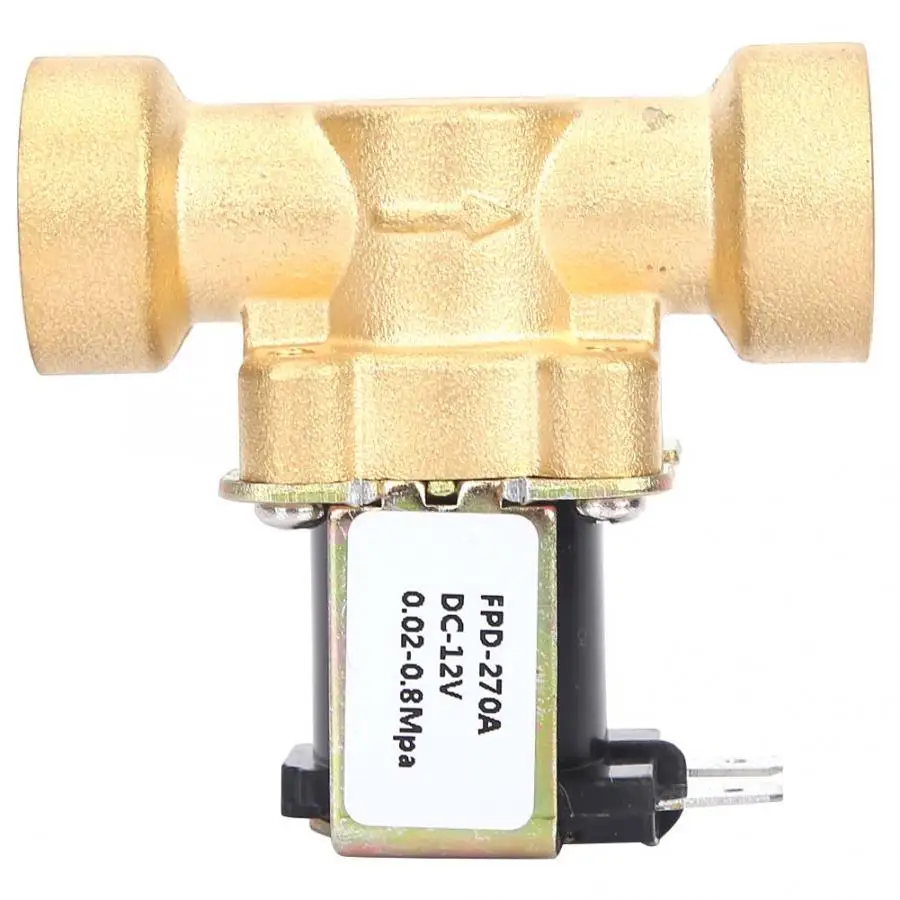 DC12V 1/" Женский латунный Электрический Соленоидный клапан нормально воды Впускной клапан