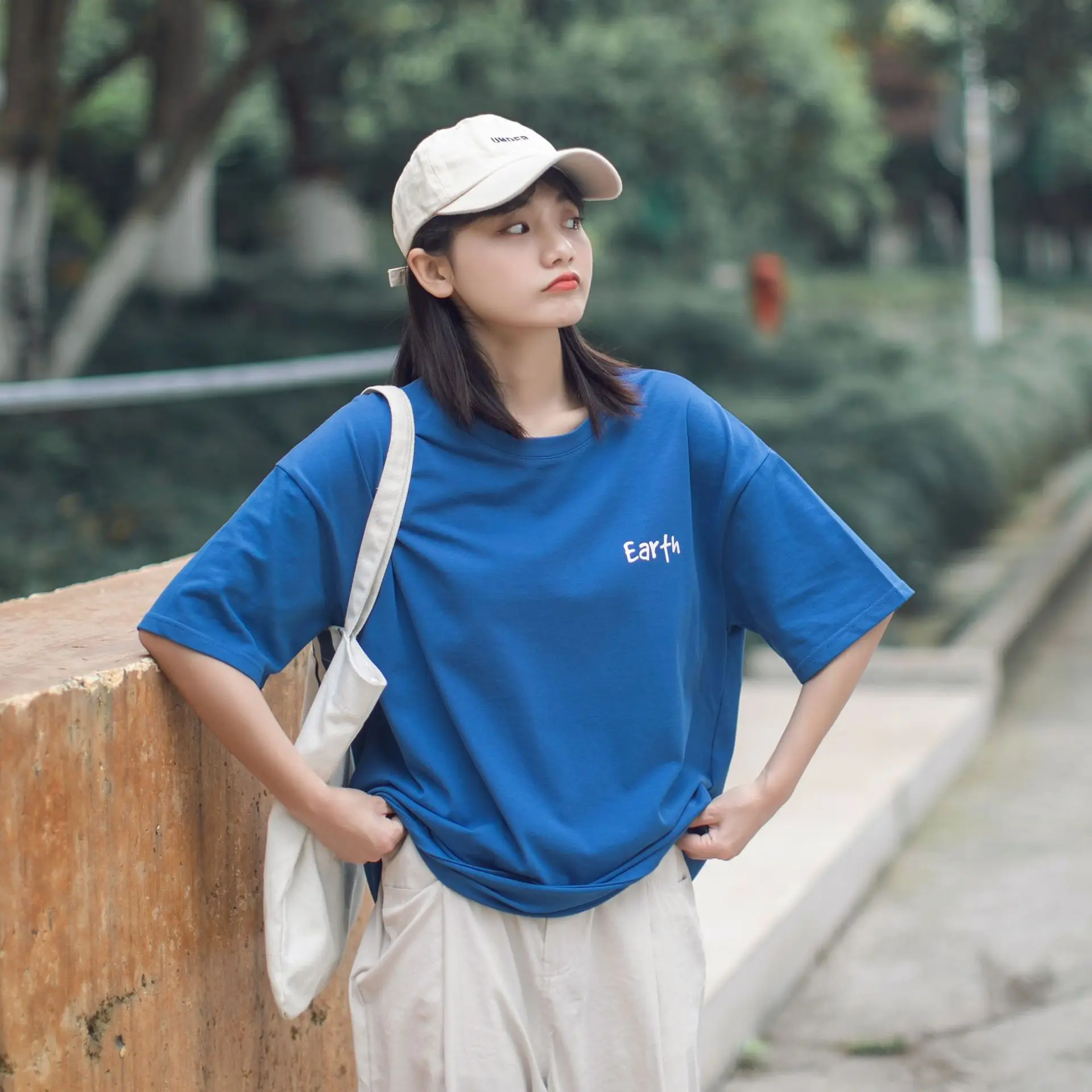 2020 Summer Woman Tshirts Short Japanese Style Character Cartoon Pattern Cotton Soft Comfortable Loose O-Neck Plus Fashion Top