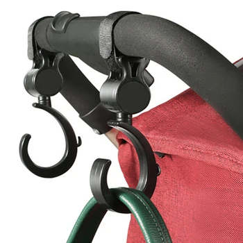 

2PCS Baby Stroller Hook Accessories Clips For Pram Accessories For Bag Cup Bottle Holder Stroller Kid Shopping Bag Clip