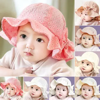 

Toddler Infant Sun Cap Summer Outdoor Baby Girl Hats Beach Bucket Hat