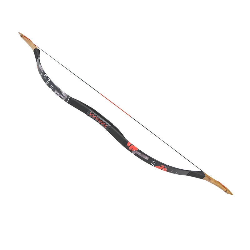 fashional color Высококачественный традиционный лук из овчины 25-55 фунтов, не расколотый изогнутый лук из эпоксидной смолы, лук для конечностей, Охотничьи аксессуары, 10 цветов - Цвет: fashional color