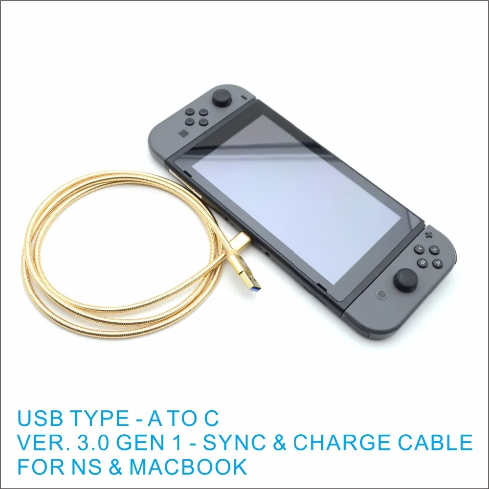 Стандартный кабель USB3.0 type A to C 3 1 GEN1 2 M для PND SWITCH NS Macbook Android Phone Быстрая зарядка 24K