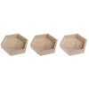 New Wooden Necklace Jewelry Display Tray Case Holder Rack Hexagon Storage Box 5