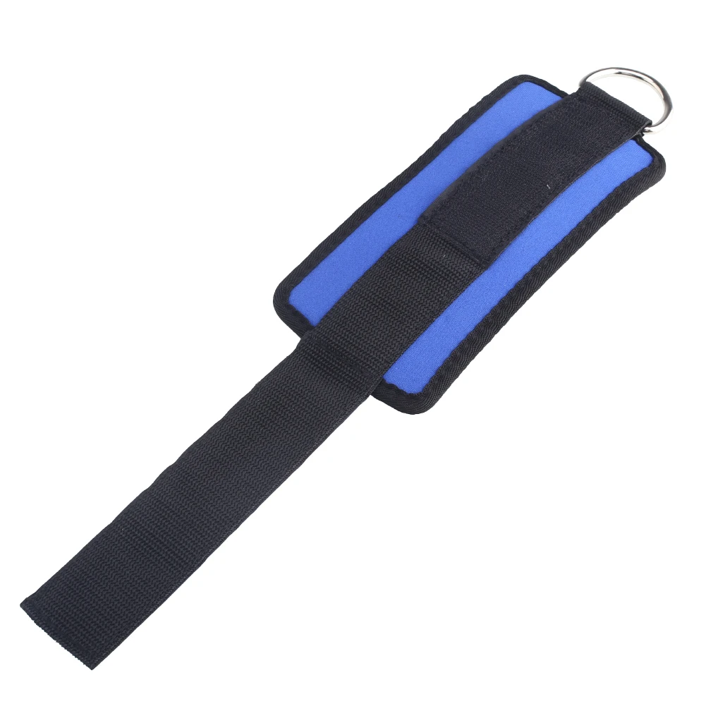 Ремешок на лодыжке d-образное кольцо шкив для тяжелой атлетики кабель крепления синий спортивный