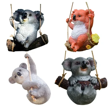 

HOT Garden Yard Decoration Swinging Koala Animals Hanging Resin Crafts Pendant Home Decoration Ornament