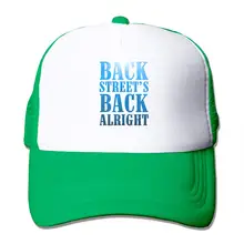Back Street's Back Alright Мужская кепка джинсовая хлопковая Регулируемая Кепка на заказ забавная Рыбацкая Кепка с козырьком пепельная сетка Кепка водителя грузовика