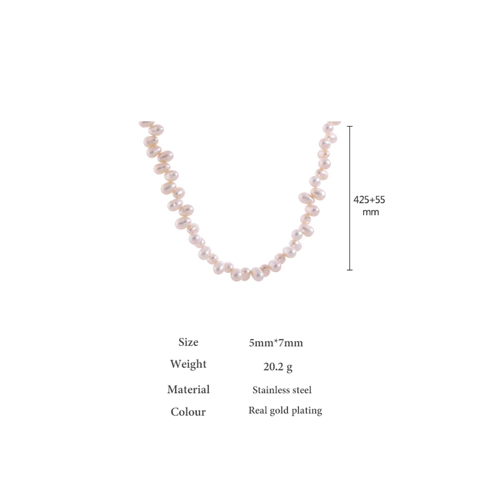 Natural Pearl Chain Necklace