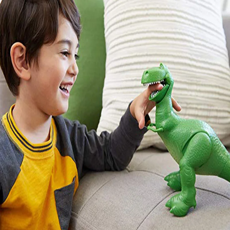 Disney Toy Story 4 Rex говорящий Зеленый Динозавр версии 34 см ПВХ Фигурки мини куклы детские игрушки модель для детей подарок