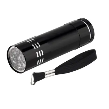 

Mini Ultra-bright Low Power Consumption Aluminum Alloy 9 LEDs Flashlight Torch Light Lamp For Camping Outdoors