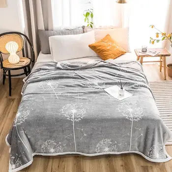 

42 High quality Thicken plush bedspread blanket 200x230cm High Density Super Soft Flannel Blanket for the sofa/Bed/Car