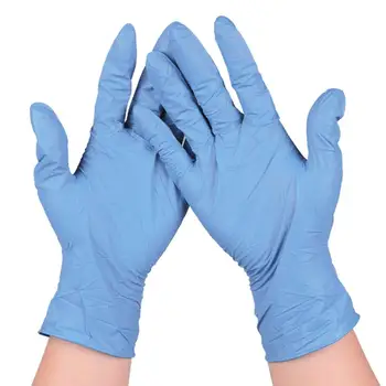

100PCS Multi-purpose Disposable Nitrile Medical Exam Gloves Powder Free Kitchen Food Safety Indoor Ourdoor Cleaning Bule L