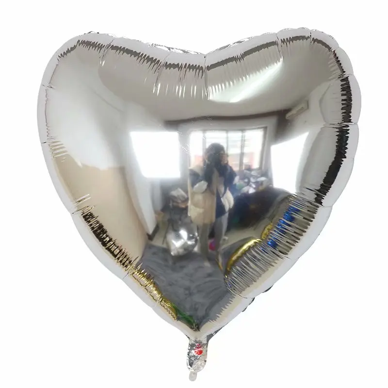 75 см в форме сердца алюминиевые шары надувные из фольги для дня рождения гелиевый воздушный шар Globos Свадебные украшения ко Дню Святого Валентина - Color: Mint Green