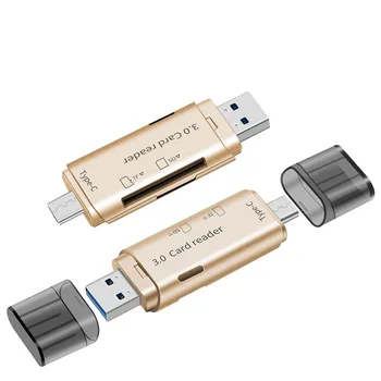 

Multi-functional-in-Double-Headed Type-c Card Reader SD TF Card Usb3. 0 Laptop Computer Mobile Phone OTG