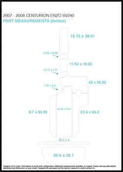 

2007 – 2008 Centurion Enzo SV240 Swim Step & Cockpit Pad Boat EVA Teak Decking 1/4" 6mm