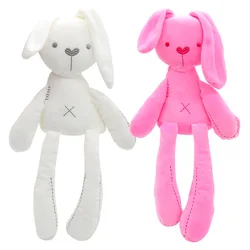 Bonito de pelúcia de longa duração coelho boneca das crianças brinquedo do bebê bebê calmante coelho dormindo confortante boneca super macio brinquedo do bebê de pelúcia