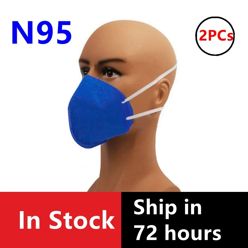 

INSTOCK! 2PCs N95 SJM Face Mask PM2.5 Anti Virus Formaldehyde Bad Smell Bacteria Proof Face Mouth Mask Anti-Pollution CE0082