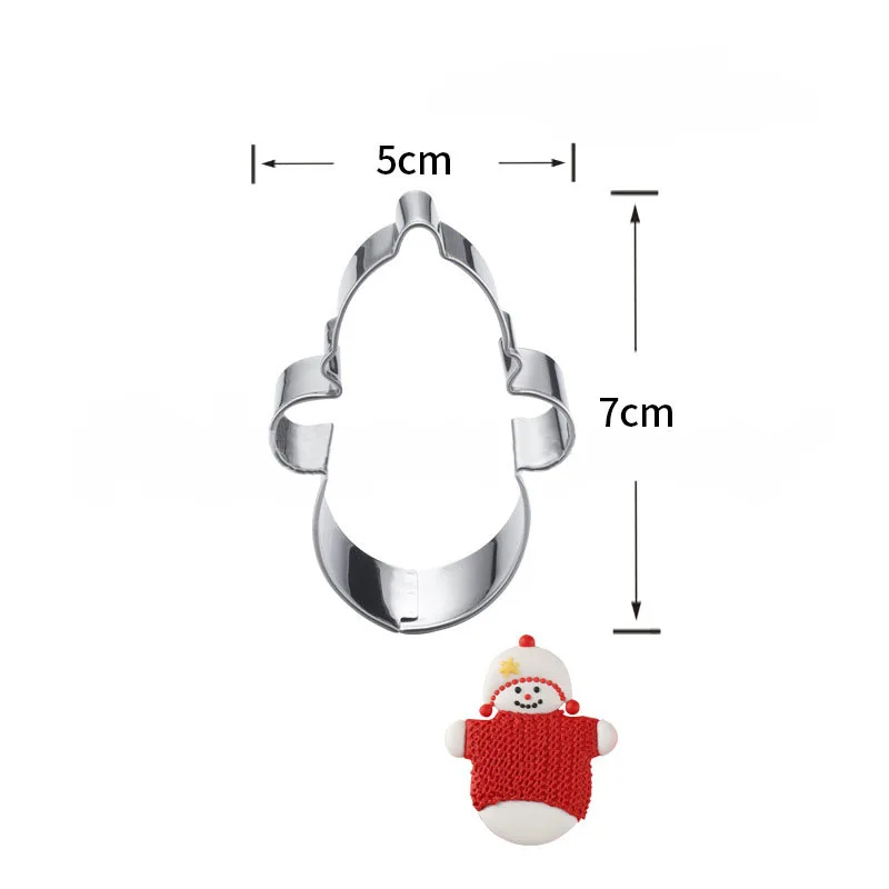1 шт. Рождественский Санта-Клаус Снеговик Рождественская елка формочки для печенья Кондитерская репостерия помадка торт топперы кухонные инструменты Бисквит DIY