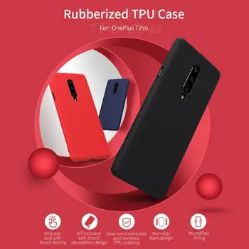 

10pcs/lot Wholesale Nillkin Rubber Wrapped Protective Case for OnePlus 7 Pro Rubberized TPU Case