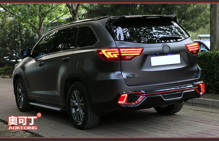 Задний фонарь для автомобиля Toyota Highlander- новая светодиодная… для Kluger задние фары Противотуманные фары Дневные ходовые огни DRL автомобильные аксессуары