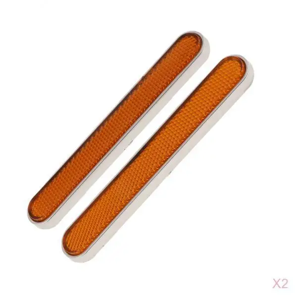 4pcs Orange Latch Cover Reflectors for 2014-2018 Harley Touring Saddlebags Reflector, Left & Right