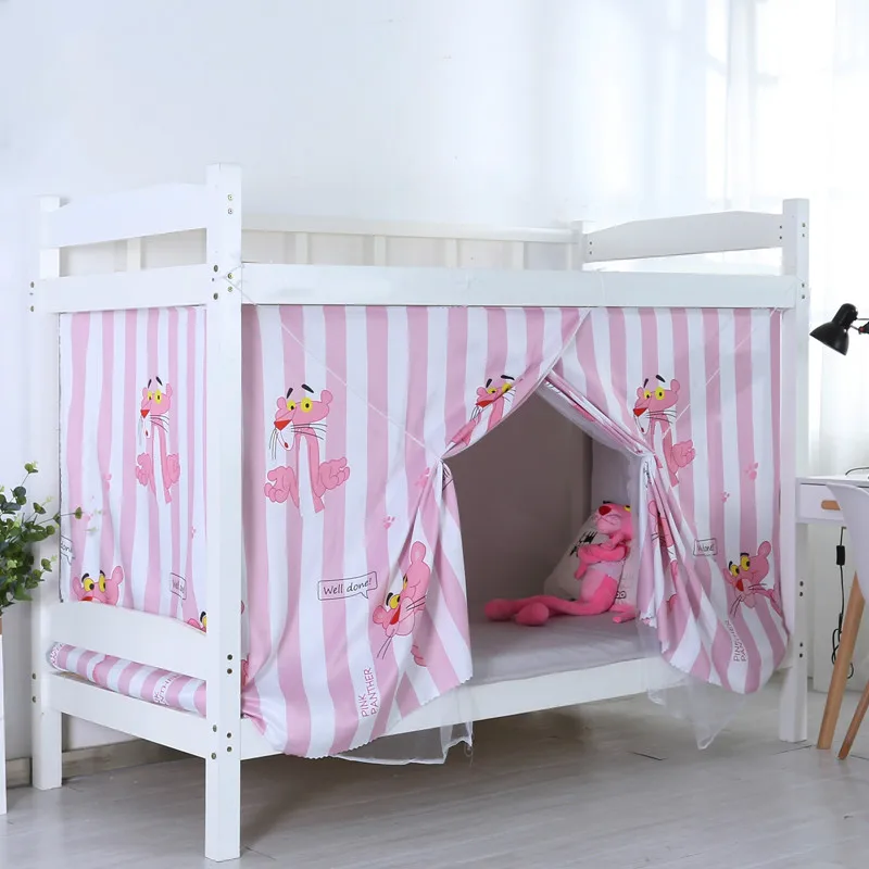 SIQITECH Rideaux De Lit Superposé Anti-poussière En Tissu Dortoir Tentures Pour Cadre De Lit Rideaux De Couchette Occultant Pour Lit Cabane Anti-Moustique Moustiquaire En Polyester Mezzanine Crous