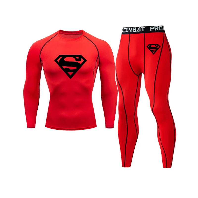 

Men's Running Sets Gym Tight Sport Clothing Basketball Training Tracksuit Fitness Jogging Clothes Compression Sports Jersey Men
