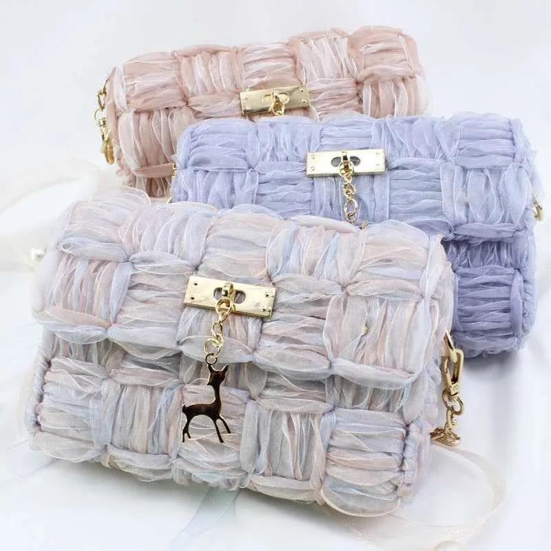 Practical Bag Handmade Mesh Cloth Bag Making Materials Handcraft Latch Hook Bags Weaving Material DIY Making Accessories craft supplies