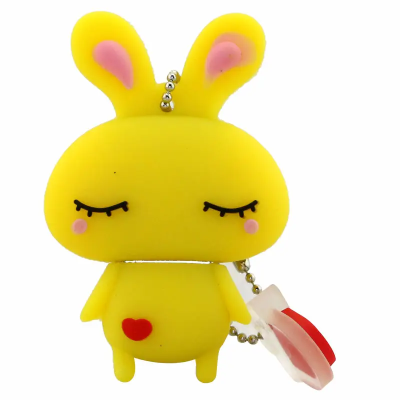 Hot Sale Lovely Animal Rabbit USB Flash Drive Pen Drive 4GB 8GB 16GB USB Stick Cle External Memory Storage Bunny Pen Drive Gifts 500gb usb stick USB Flash Drives