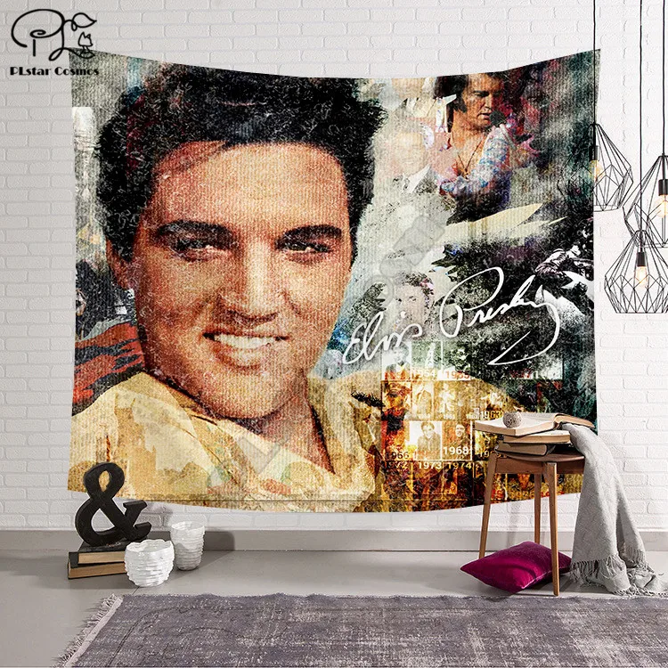 

Elvis Presley Blanket Tapestry 3D Printed Tapestrying Rectangular Home Decor Wall Hanging Home Decoration Style-1